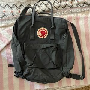 Dark gray fjallraven kanken